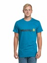 Meatfly Meatfly Herren T-Shirt Logex Funky Blue | Blau | Größe S | 100% Baumwolle
