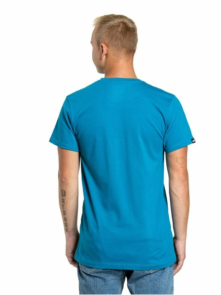 Meatfly Meatfly Herren T-Shirt Logex Funky Blue | Blau | Größe S | 100% Baumwolle