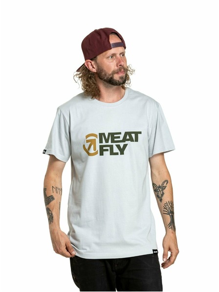 Meatfly Meatfly Herren T-Shirt Revital Stone | Braun | Größe