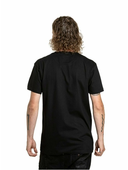 Meatfly Meatfly Herren T-Shirt Fullface Schwarz | Schwarz | Größe