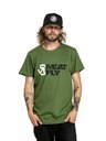 Meatfly Meatfly Herren T-Shirt Revital Olive | Grün | Größe