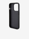 Karl Lagerfeld Karl Lagerfeld PU Gestepptes Muster Rückseite Hülle für iPhone 15 Pro Schwarz