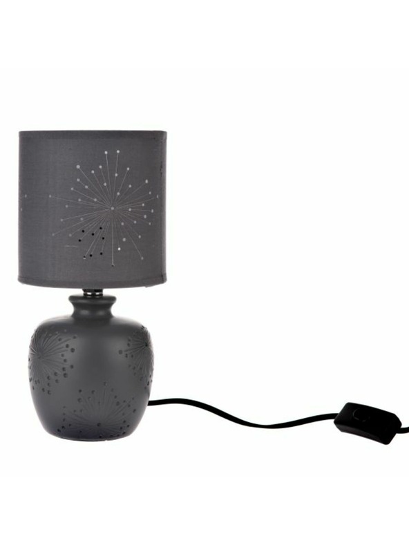 Casa de Engel Tischlampe aus Keramik - grau, 1/18