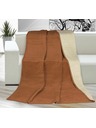 Bellatex Decke einfarbig 200x230cm braun / beige