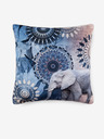 Hip Bedding 48 x 48 cm - Blau gemustertes Wendekissen mit Hip Bedding Bjirke Füllung