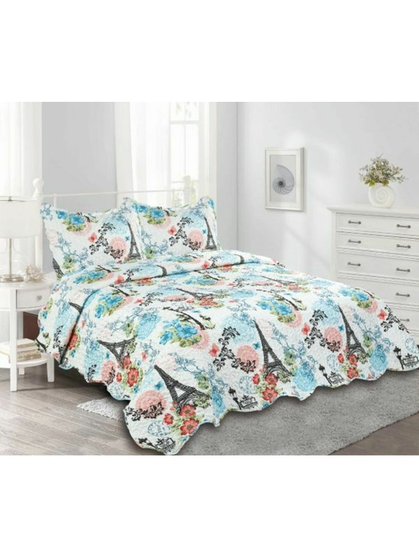 Casa de Engel Tagesdecke für Doppelbett + 2 Kissen, 0/6