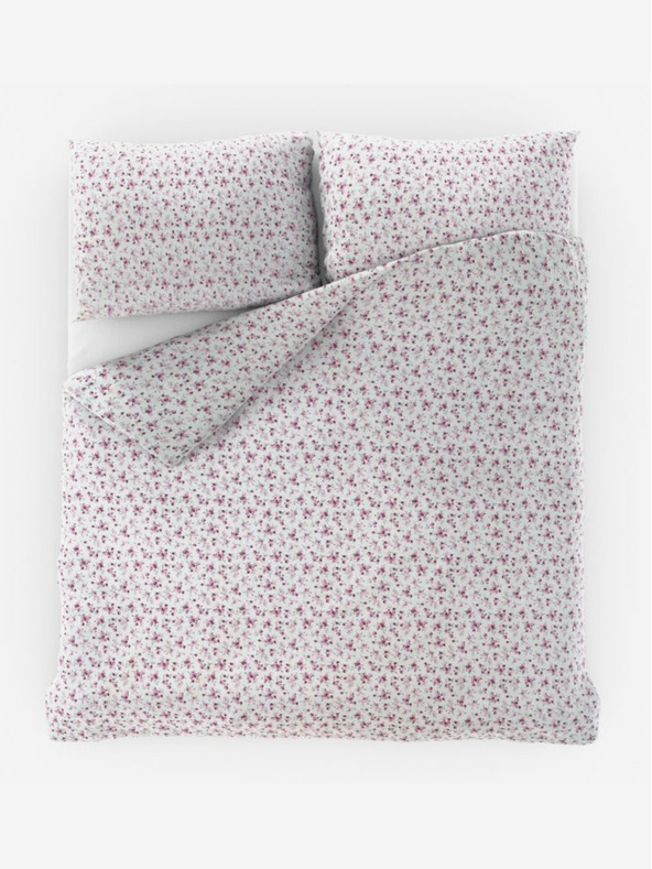 Kvalitex Französische Baumwollbettwäsche Provence Collection 240x200, 70x90cm Violeta lila Qualitex