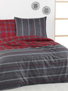 Kvalitex Französisches Baumwoll-Bettwäsche DELUX 220x200, 70x90cm CAMPUS grau