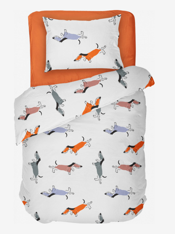 Kvalitex Baumwollbettwäsche für Kinderbetten Doggy