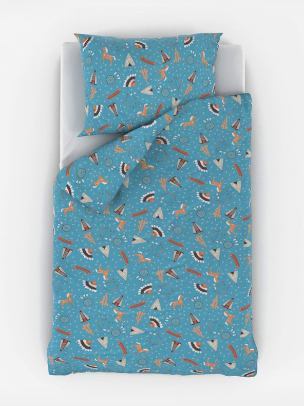 Kvalitex Baumwoll-Krippenbettwäsche Indian Village