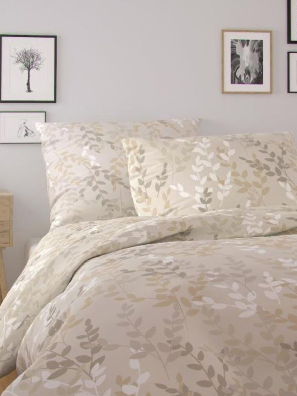 Kvalitex Französische Baumwollbettwäsche NORDIC COLLECTION 240x200, 70x90cm ASTRID