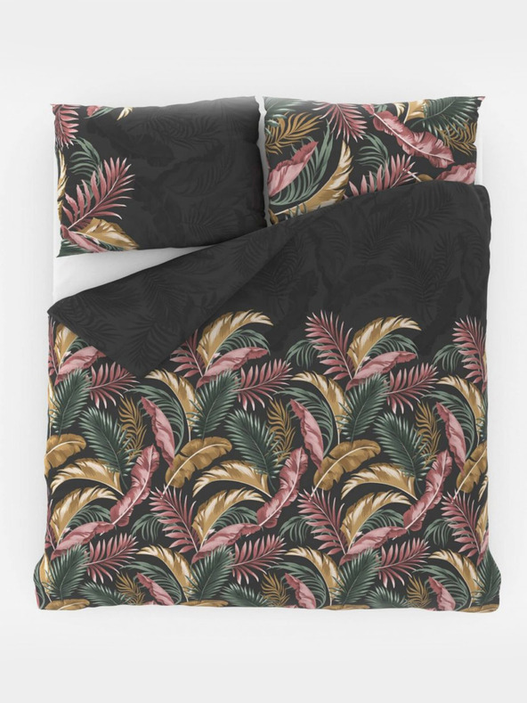 Kvalitex Französisches Baumwollbetttuch DELUX 240x220, 70x90cm PALMA grau