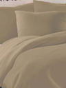 Kvalitex Französische Satin-Bettwäsche LUXURY COLLECTION 1+2, 240x200, 70x90cm beige