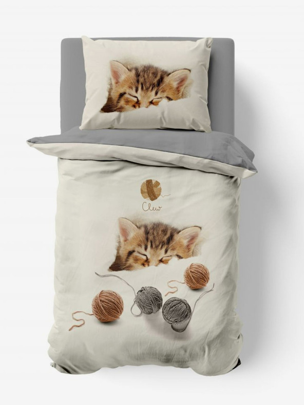 Kvalitex 3D Bettwäsche 140x200, 70x90cm Kätzchen