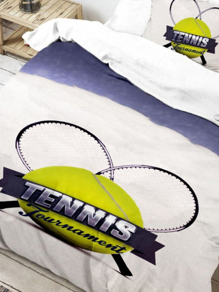 Kvalitex 3D-Bettwäsche 140x200, 70x90cm Tennis