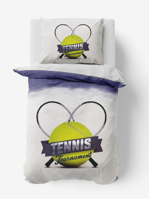 Kvalitex 3D-Bettwäsche 140x200, 70x90cm Tennis