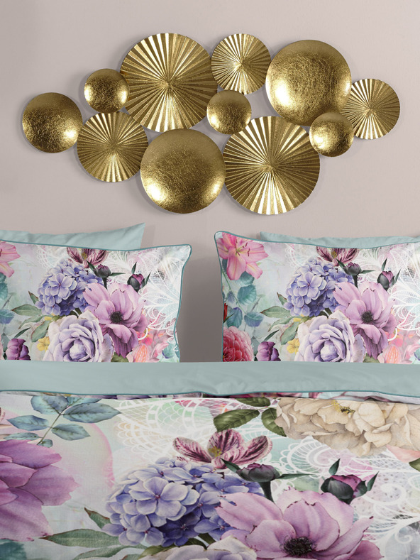 Descanso Satin-Bettwäsche Descanso 140 x 220 cm, rosa und grün