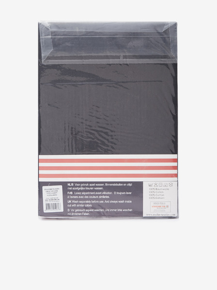 Good Morning 80/90/100 x 200 cm - Schwarze Jersey-Stretch-Bettwäsche Good Morning