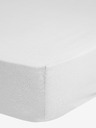 Good Morning 80/90/100 x 200 cm - Weißes Stretch-Jersey Bettlaken Good Morning