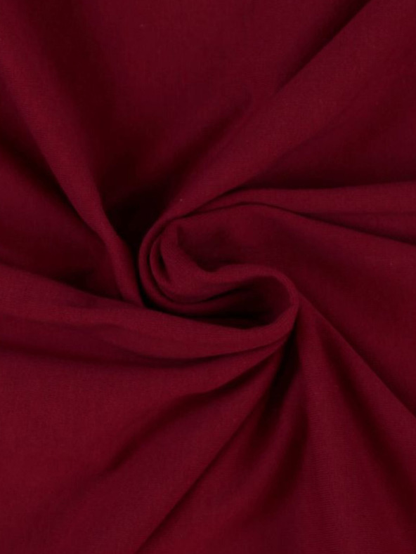 Kvalitex Jersey-Spannbettlaken mit Lycra 180x200cm weinrot Kvalitex