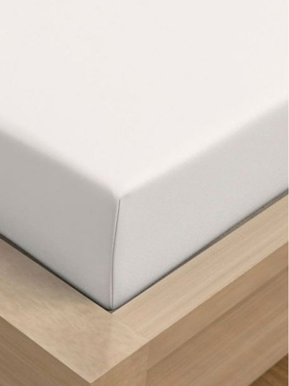 Kvalitex Jersey-Spannbettlaken mit Lycra 180x200cm weiß Kvalitex