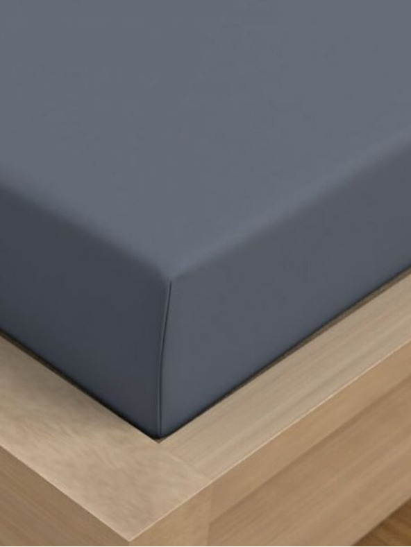 Kvalitex Satinlaken Luxury Collection 220x200cm dunkelgrau Kvalitex