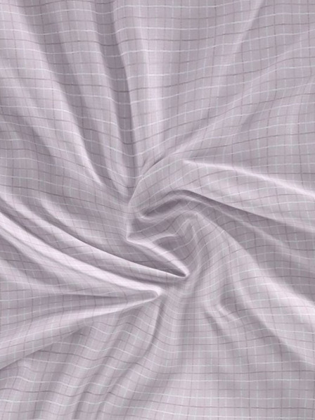 Kvalitex Satin Bettlaken Luxury Collection 140x200cm Káro lila Kvalitex
