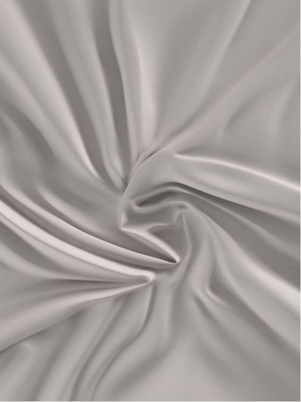 Kvalitex Satin-Spannbettlaken Luxury Collection 200x200cm hellgrau Qualitex