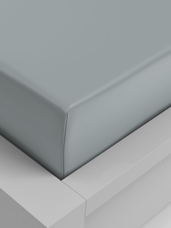 Kvalitex Stretch Viskose Laken 90x200cm hellgrün