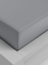Kvalitex Spannbettlaken Viskose 140x200cm hellgrau Qualitex