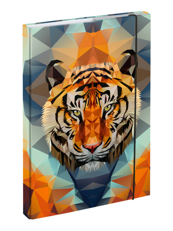 BAAGL  Orange Schulheftmappe A4 Tiger Baagl