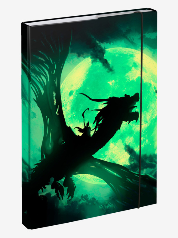 BAAGL  Grüne Schulheftmappen A4 Drache Baagl