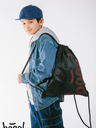 BAAGL  Schwarzes Schulset - Rucksack, Mäppchen, Tasche Baagl Skate Red