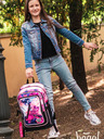 BAAGL  Rosa 3er Set abstrakt: Rucksack, Mäppchen, Tasche Baagl
