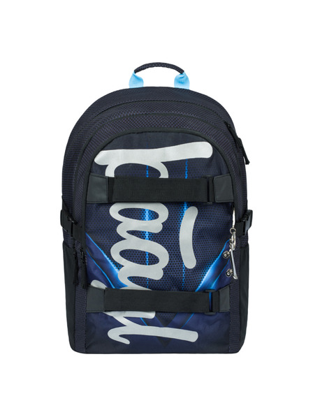 BAAGL  Schwarzer Schulrucksack Skate Bluelight Baagl
