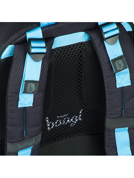 BAAGL  Schwarzer Schulrucksack Skate Bluelight Baagl