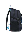 BAAGL  Schwarzer Schulrucksack Skate Bluelight Baagl