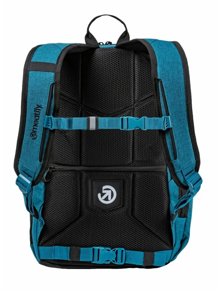 Meatfly Meatfly Rucksack Basejumper Petrol Meliert / Schwarz 22 L | Blau | Volumen 22 L
