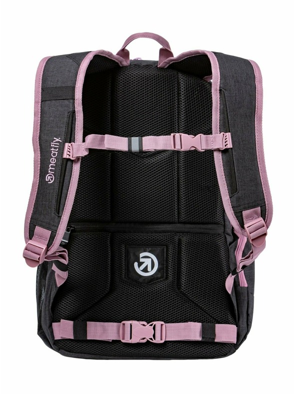Meatfly Meatfly Rucksack Basejumper Pink / Charcoal Heather 22 L