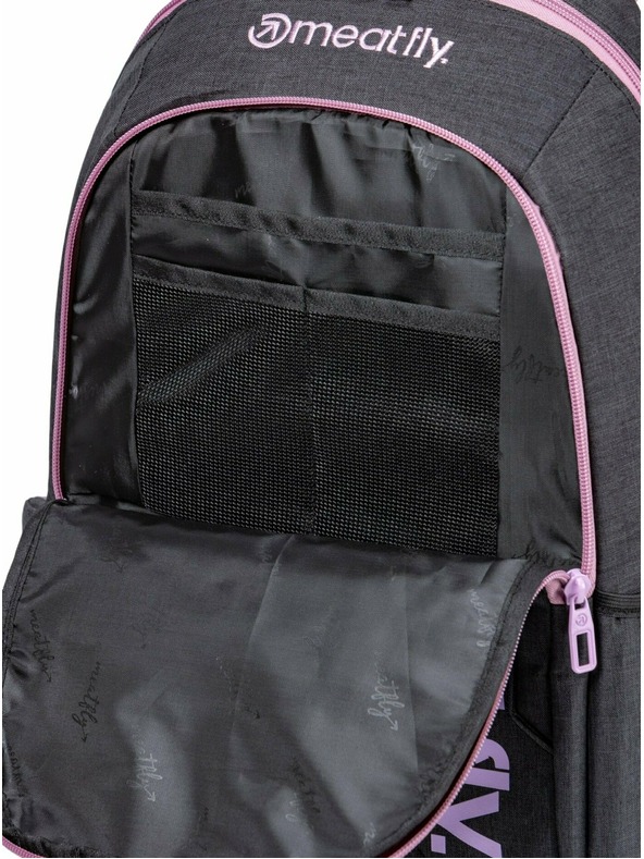 Meatfly Meatfly Rucksack Basejumper Pink / Charcoal Heather 22 L