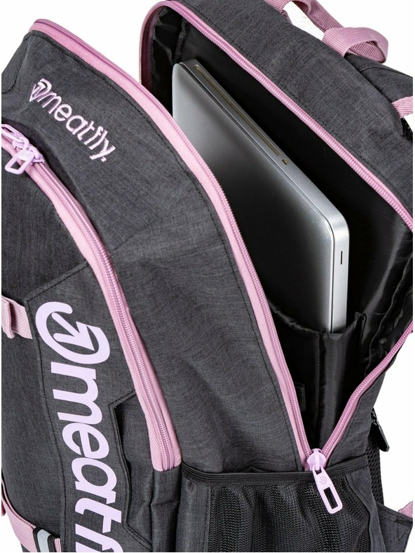 Meatfly Meatfly Rucksack Basejumper Pink / Charcoal Heather 22 L