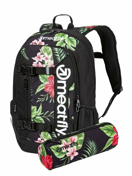 Meatfly Meatfly Rucksack Basejumper Tropical Black 22 L