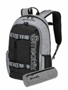 Meatfly Meatfly Rucksack Basejumper Grey Heather / Black 22 L | Schwarz | Volumen 22 L