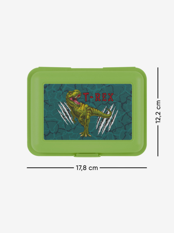 BAAGL  Grüne Baagl T-Rex Brotzeittasche