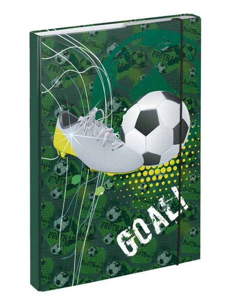 BAAGL  Grüne Schulheftmappen A4 Fußballtor Baagl