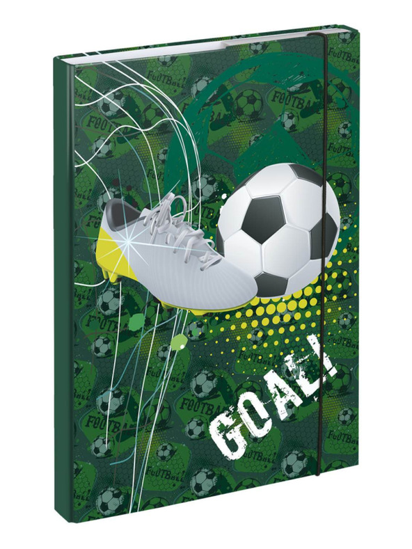 BAAGL  Grüne Schulheftmappen A4 Fußballtor Baagl