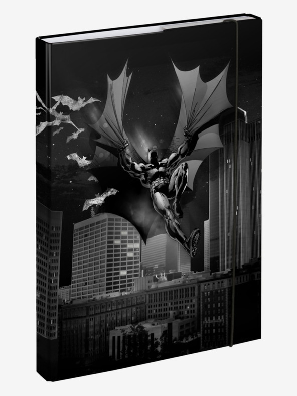 BAAGL  Schwarze Schulheftmappe A4 Batman Dark City Baagl