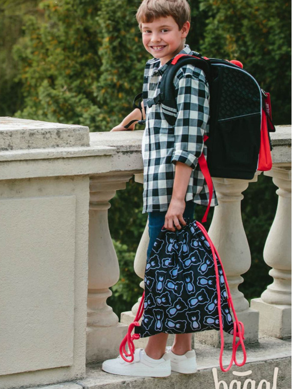 BAAGL  Schwarzer Schulranzen zippy teribear Baagl