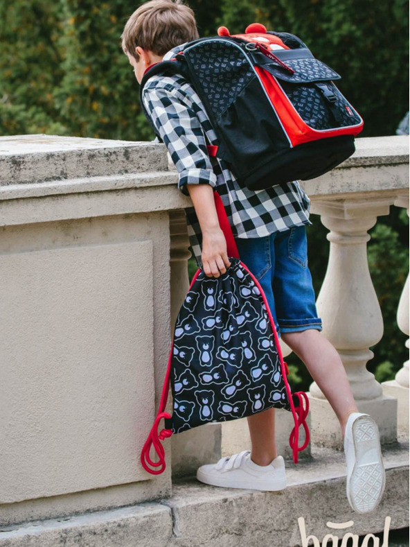 BAAGL  Schwarzer Schulranzen zippy teribear Baagl