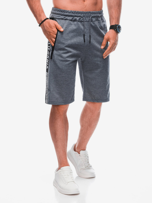 Edoti Herren kurze Jogginghose W - dunkelgrau EDOTI